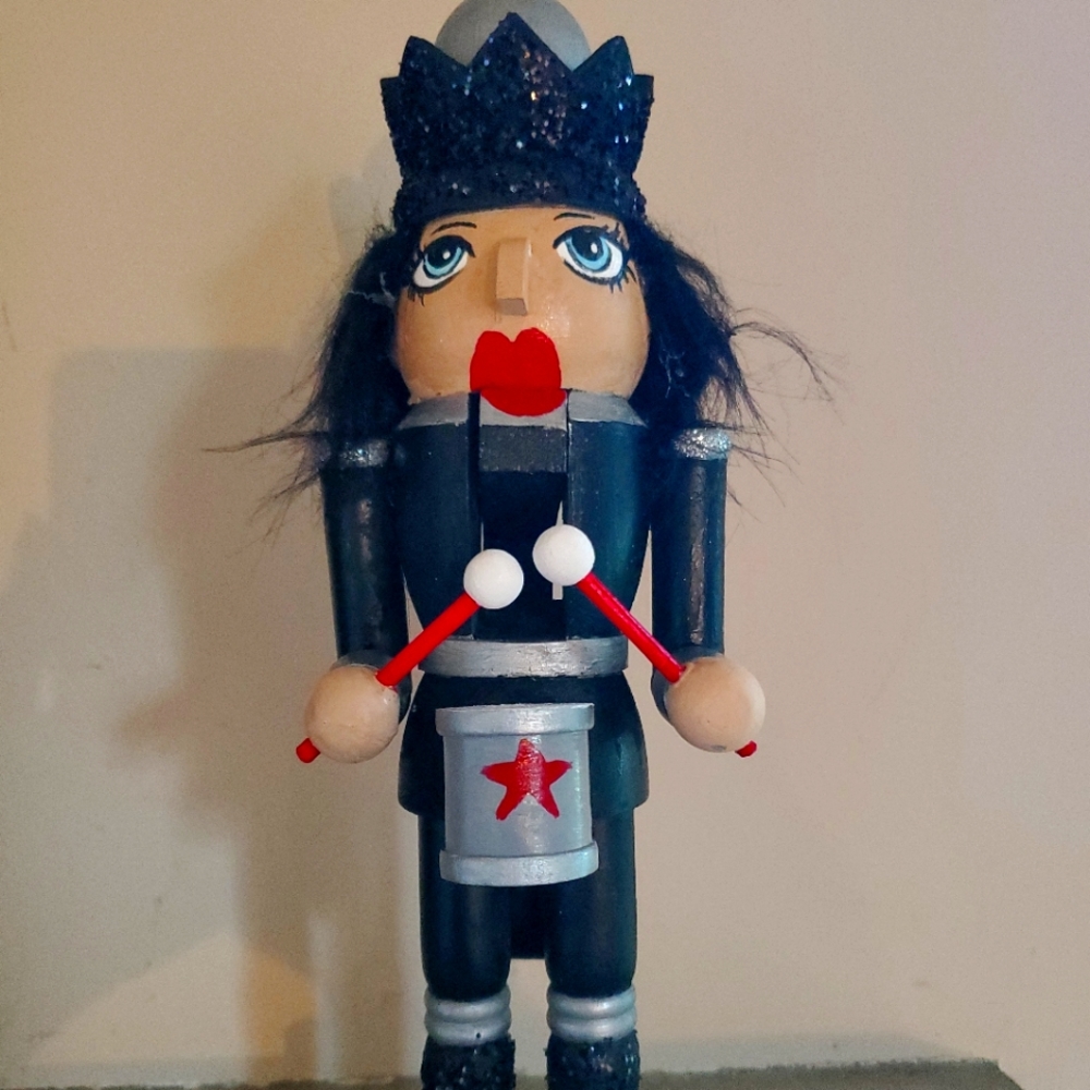 Hand Painted Nutcracker rock girl
